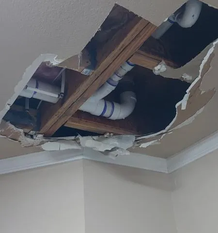 Ceiling Repair & Porch Light Upgrade