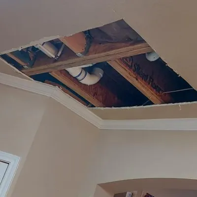 Ceiling Repair & Porch Light Upgrade — gallery image 2