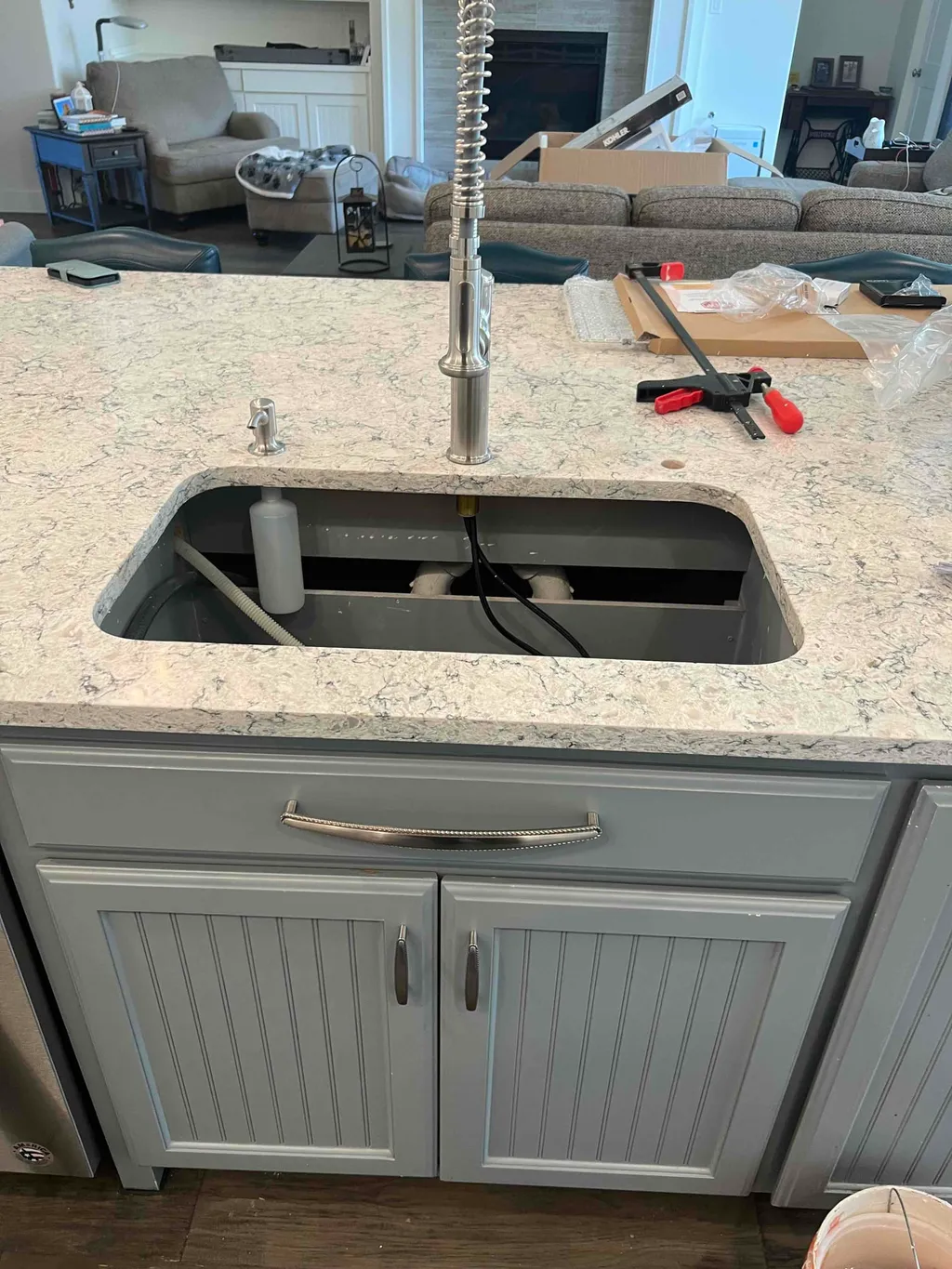 Kitchen Sink & Drywall Repair