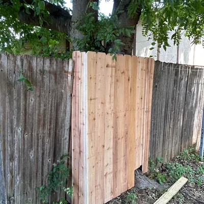 Fence Repair & Support Post Installation — gallery image 1