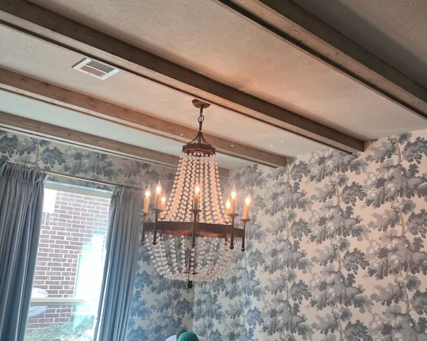 Faux Beam Ceiling Installation