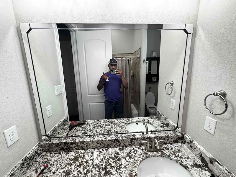 Mirror Replacement & Drywall Repair